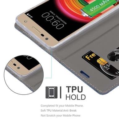 LG X POWER 2 Plånboksfodral Skal (Blå)