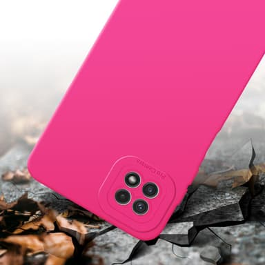 Samsung Galaxy A22 5G Skal Fodral Case (Rosa)