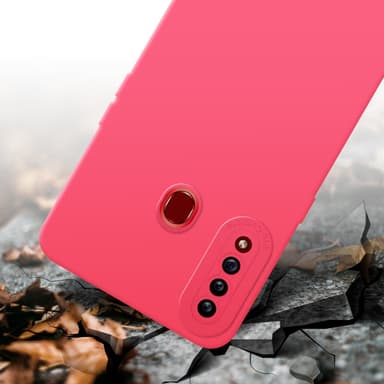 Samsung Galaxy A20s Skal Fodral Case (Röd)