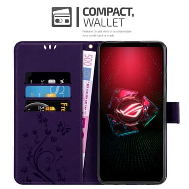 Asus ROG Phone 5 Plånboksfodral Skal (Lila)