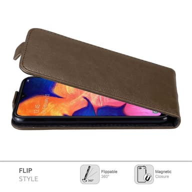 Samsung Galaxy A10 / M10 Flipfodral Skal (Brun)