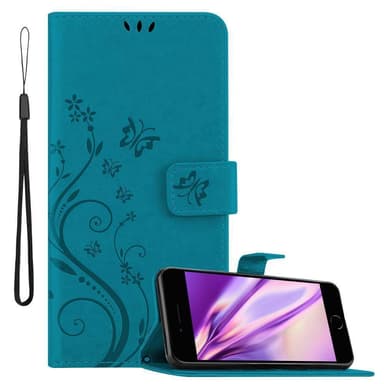 iPhone 7 / 7S / 8 / SE 2020 Plånboksfodral Skal (Blå)