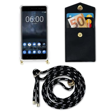 Nokia 5 2017 Skal Fodral Kedja (Svart)