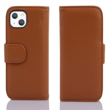 iPhone 13 Plånboksfodral Skal (Brun)