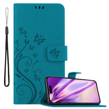 iPhone 14 PRO MAX Plånboksfodral Skal (Blå)