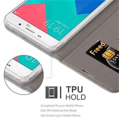 Samsung Galaxy A9 2016 Plånboksfodral Skal (Grå)