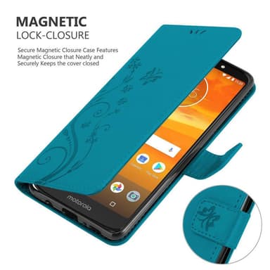 Motorola MOTO E5 PLUS Plånboksfodral Skal (Blå)