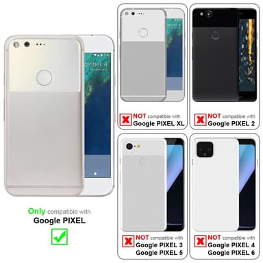 Skal Google PIXEL Fodral Case (Röd)
