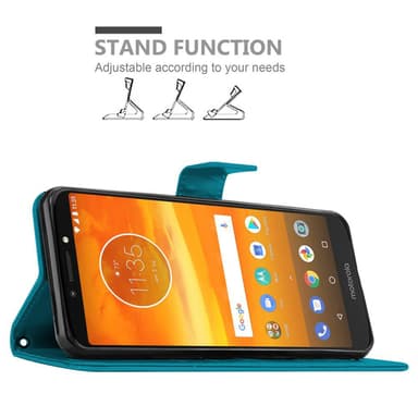 Motorola MOTO E5 PLUS Plånboksfodral Skal (Blå)