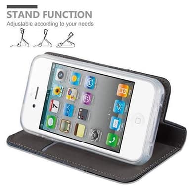 iPhone 4 / 4S Plånboksfodral Skal (Blå)