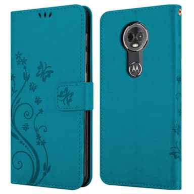 Motorola MOTO E5 PLUS Plånboksfodral Skal (Blå)