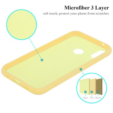Huawei P20 LITE 2018 / NOVA 3E Skal Fodral Case (Gul)