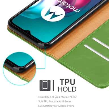 Motorola MOTO G10 / G30 Plånboksfodral Skal (Grön)