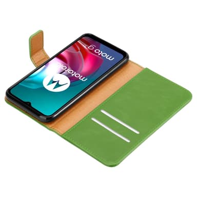 Motorola MOTO G10 / G30 Plånboksfodral Skal (Grön)