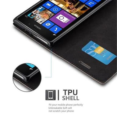 Nokia Lumia 925 Skal Fodral Case (Brun)