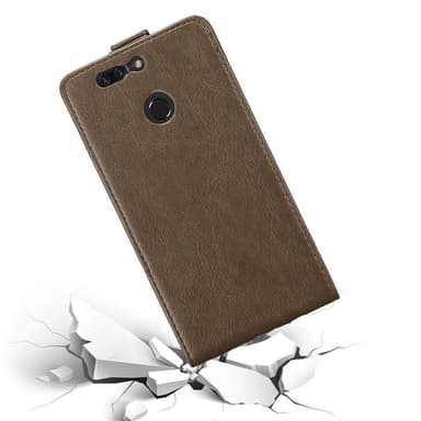 Honor 8 PRO Flipfodral Skal (Brun)