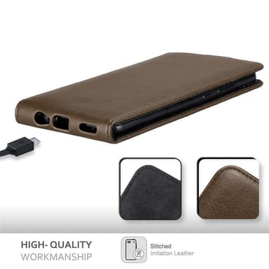 Honor 8 PRO Flipfodral Skal (Brun)