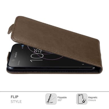 Sony Xperia XZ1 COMPACT Flipfodral Skal (Brun)