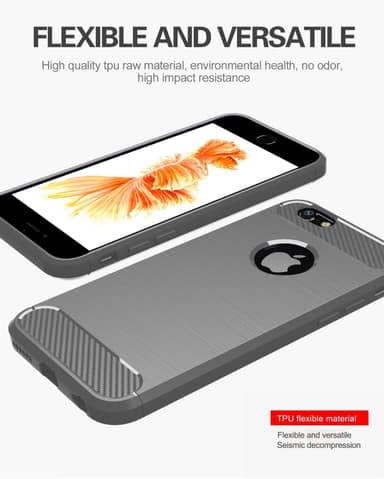 iPhone 6 PLUS / 6S PLUS Skal Fodral Case (Grå)