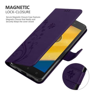 Motorola MOTO C PLUS Plånboksfodral Skal (Lila)