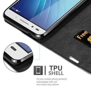 Honor 7 Skal Fodral Case (Brun)
