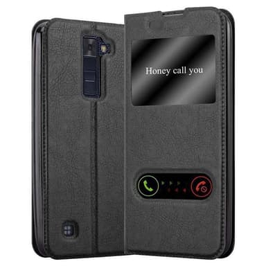 LG K8 2016 Plånboksfodral Skal (Svart)