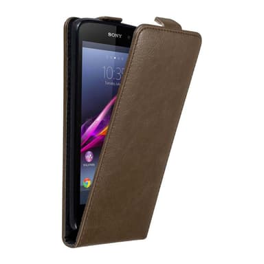 Sony Xperia Z1 Flipfodral Skal (Brun)
