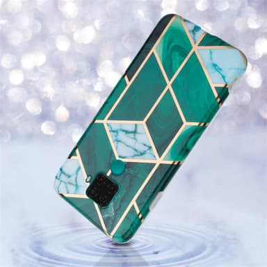 Huawei MATE 30 LITE Plånboksfodral Skal (Grön)