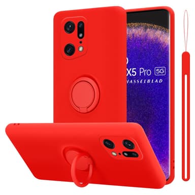 Skal Oppo FIND X5 PRO Fodral Case (Röd)