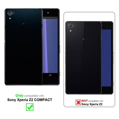 Sony Xperia Z2 COMPACT Plånboksfodral Skal (Grå)