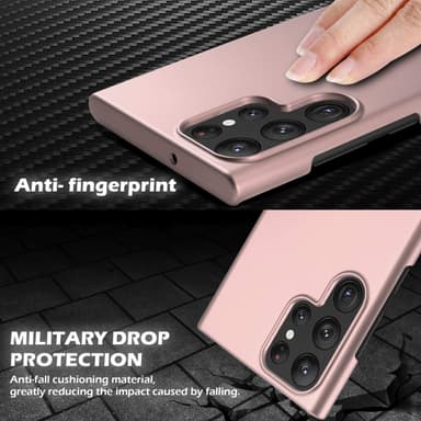 Samsung Galaxy S22 ULTRA Skal Fodral Case (Rosa)