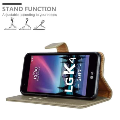 LG K4 2017 Plånboksfodral Skal (Brun)