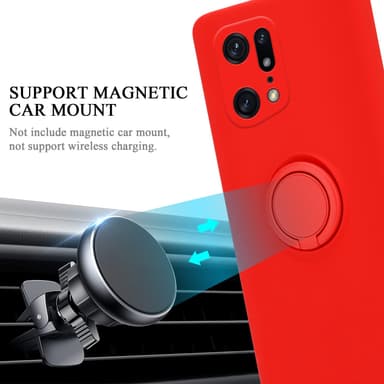 Skal Oppo FIND X5 PRO Fodral Case (Röd)