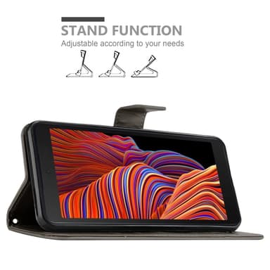 Samsung Galaxy XCover 5 Plånboksfodral Skal (Grå)