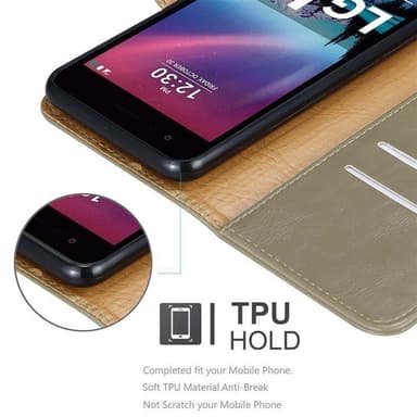 LG K4 2017 Plånboksfodral Skal (Brun)