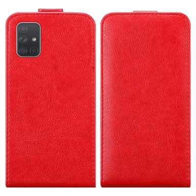 Samsung Galaxy A71 4G Flipfodral Skal (Röd)