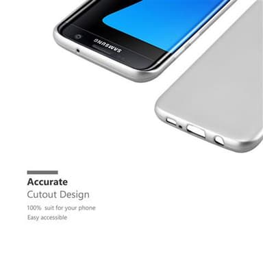Skal Samsung Galaxy S7 EDGE Fodral Case (Silver)