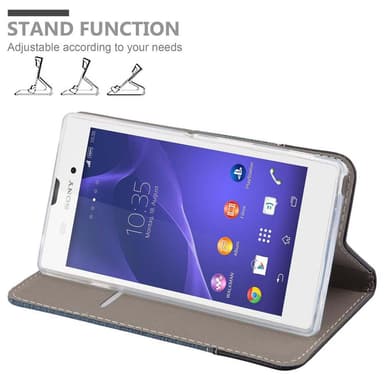 Sony Xperia T3 Plånboksfodral Skal (Blå)