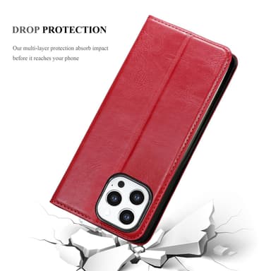 iPhone 13 PRO MAX Skal Fodral Case (Röd)
