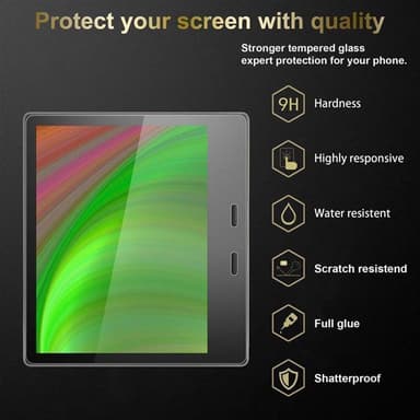 Kindle Oasis 2017 (9. Gen.) 3x Skyddsglas Skyddsfilm