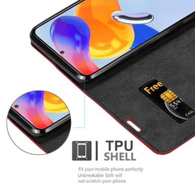 Xiaomi RedMi NOTE 11 PRO 4G / 5G Skal Fodral Case (Röd)