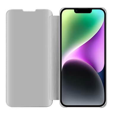 iPhone 14 Plånboksfodral Skal (Silver)