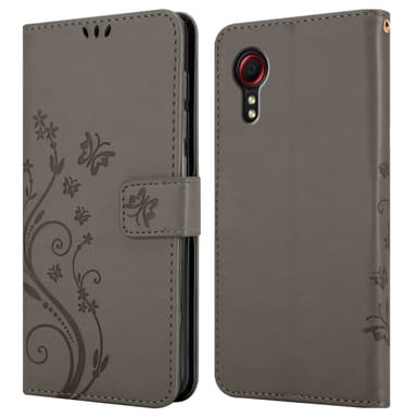 Samsung Galaxy XCover 5 Plånboksfodral Skal (Grå)
