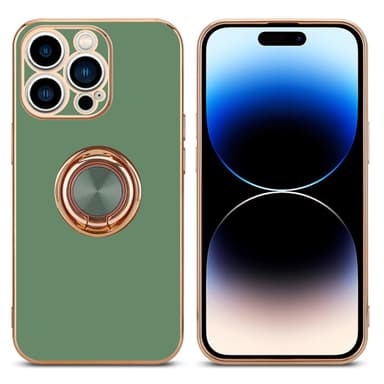 iPhone 14 PRO Skal Fodral Case (Grön)