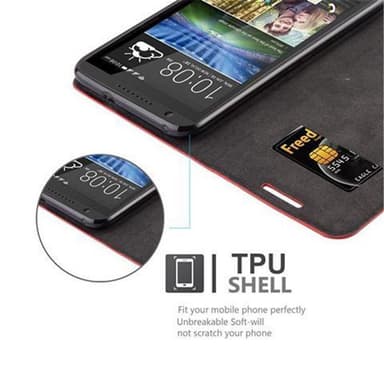 HTC Desire 820 Skal Fodral Case (Röd)