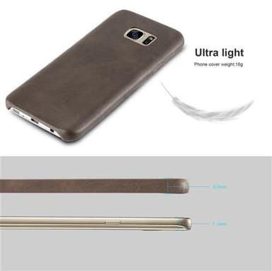 Samsung Galaxy S7 Skal Fodral Case (Brun)