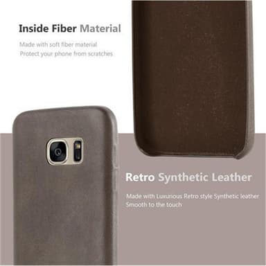 Samsung Galaxy S7 Skal Fodral Case (Brun)