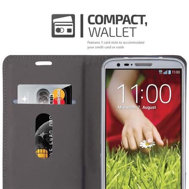 LG G2 MINI Plånboksfodral Skal (Blå)