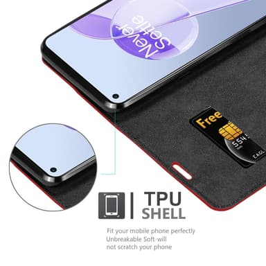 OnePlus 9RT 5G Skal Fodral Case (Röd)