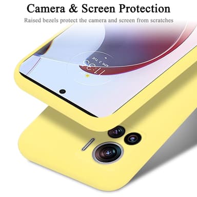 Motorola EDGE 30 ULTRA / X30 PRO Skal Fodral Case (Gul)